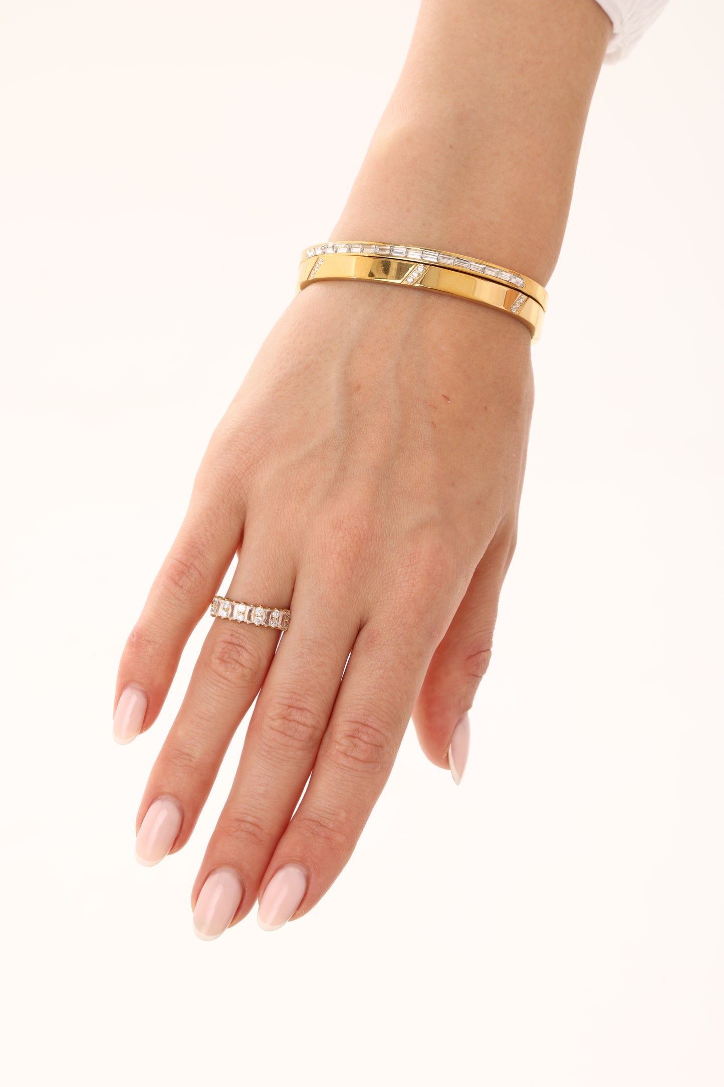 Farah Diamond Accent Gold bangle