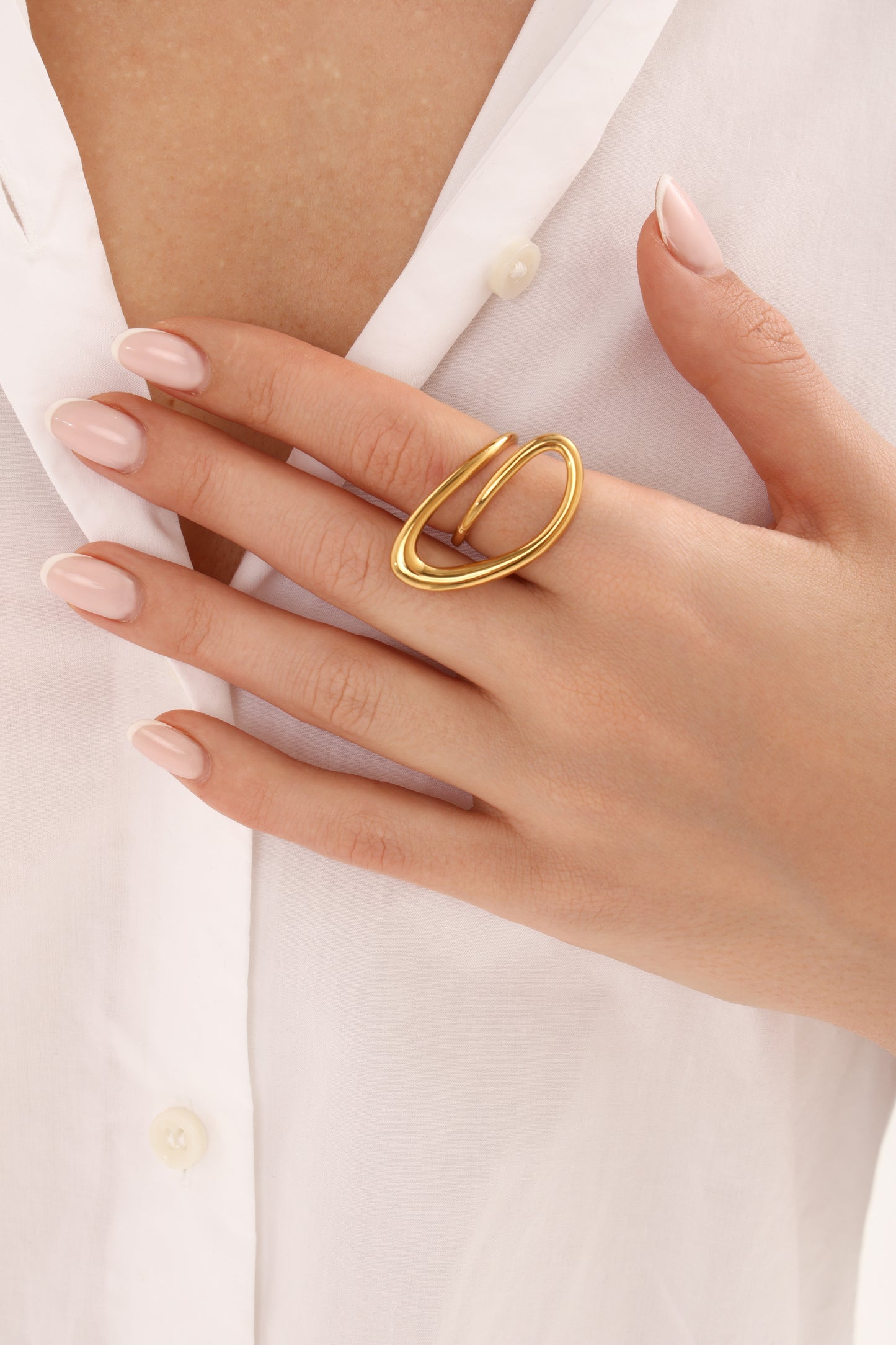 Leana sculptural ring