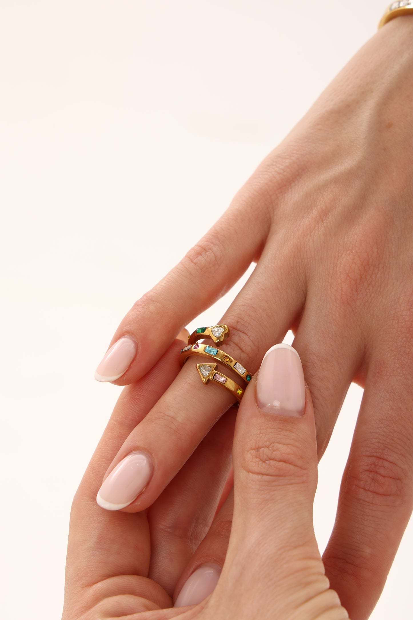 Sara diamond wrap ring